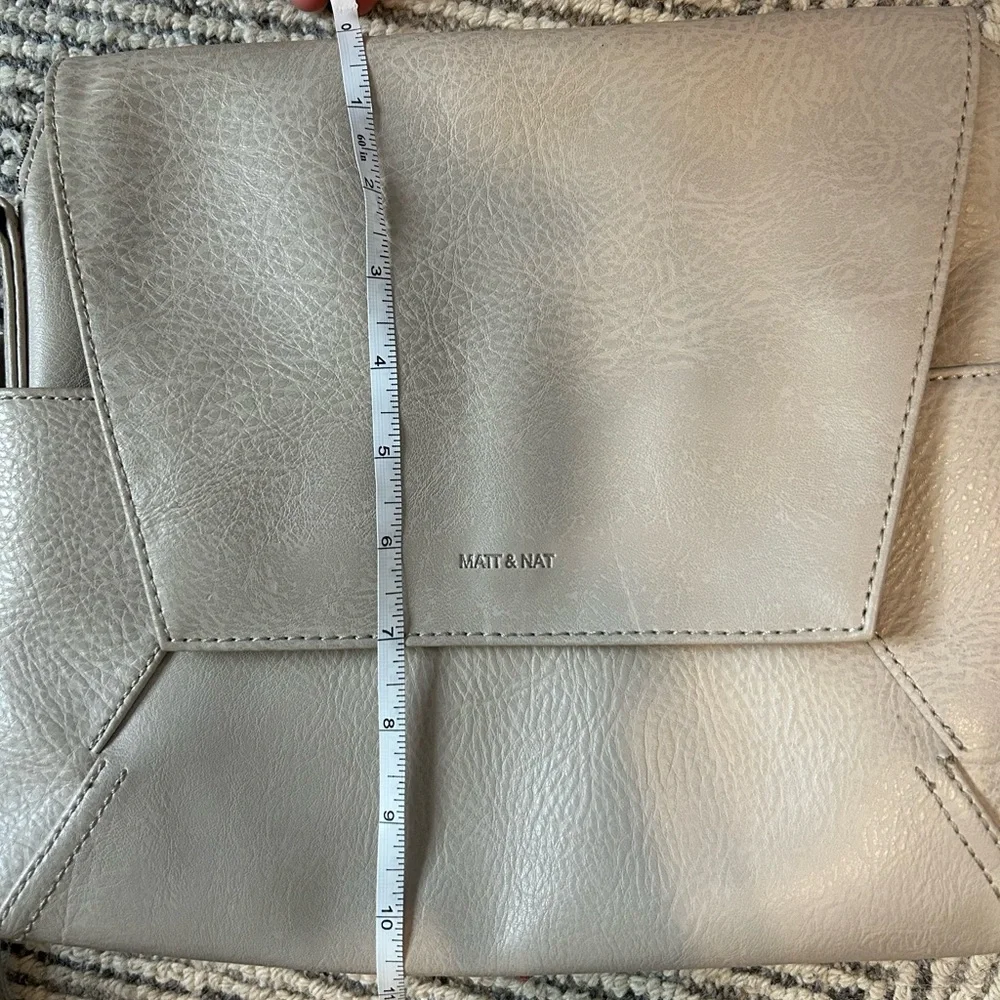 Matt & Nat Beige Crossbody Bag Vegan Leather Purse